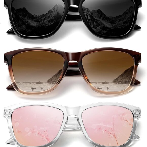 Accessories - Women Polarized Sunglasses UV400 Protection Square Frame Outdoor Fashion